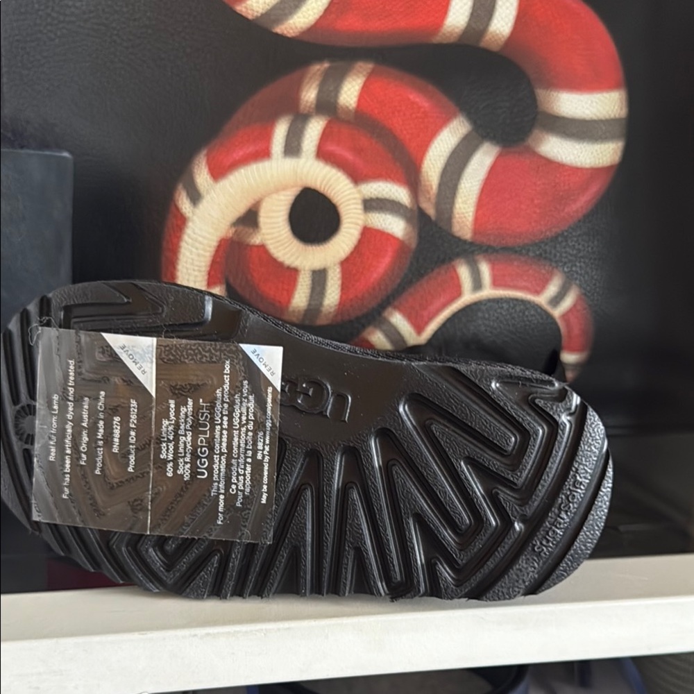 UGG Kids Black Boots - Picture 3 of 7